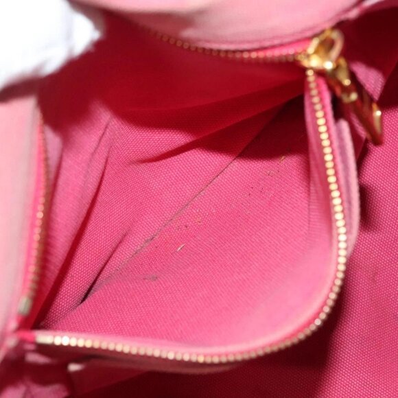 PRADA Canapa GM Hand Bag Canvas Pink Gold Auth bs28066 - Picture 14 of 16